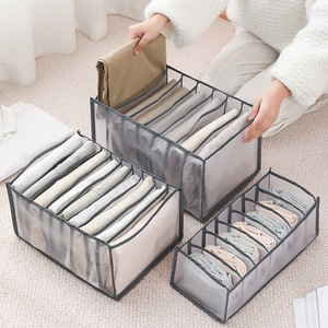 Drawer Organizer Foldable Drawer Organizer Foldable Cloth Storage Boxes Closet Drawer Divider Organizer Mesh Underwear Storage Organizer For Clothes Socks