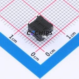 TS017A-TBY1EH7.0 Tactile Switch SMD-4P,6.1x6.1mm Switch Single Pole Single Throw Round Button 1.8N Vertical Mount - Product Image 2