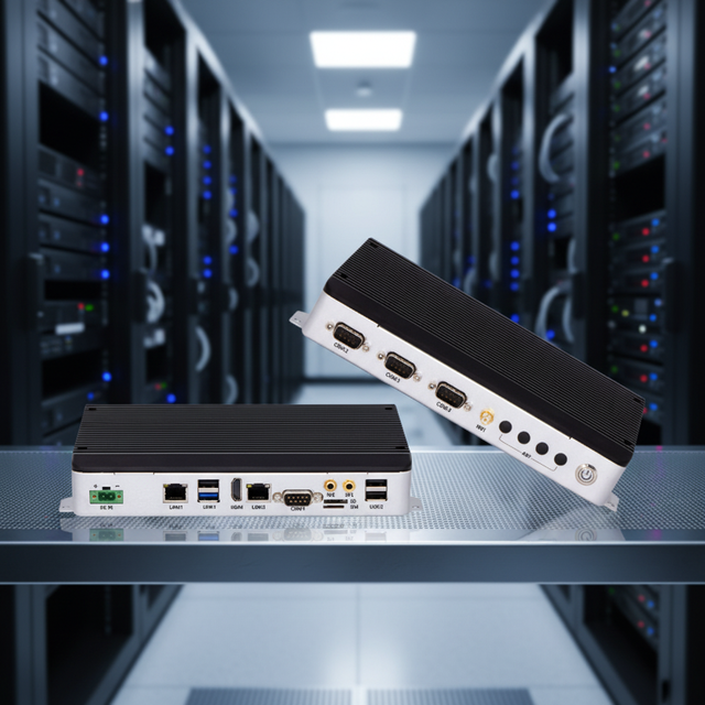 RK3399/RK3568/RK3588 Cpu IPC Industrial Embedded Fanless Mini PC Box Computer with 2 * LAN, 4*USB,  4*COM,  1*HD MI