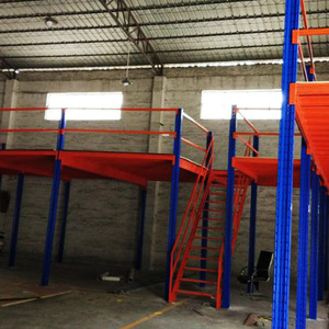 Multilevel endüstriyel platform attic lastik plaka raf kumaş fabrika asansör I kiriş çelik yapı platformu asma kat - Product Image 1