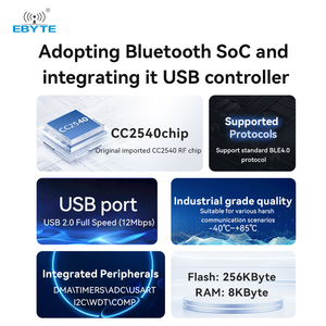 Ebyte ODM E104-2G4U04A USB Interface CC2540 2.4GHz BLE 4.0 Blue Tooth <b>Wireless</b> Module USB Adapter <b>Receiver</b> CC2540 BLE Soc - Product Image 3