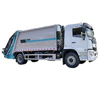 Camion compacteur de déchets Dongfeng 4x2 avec commande PLC à un bouton