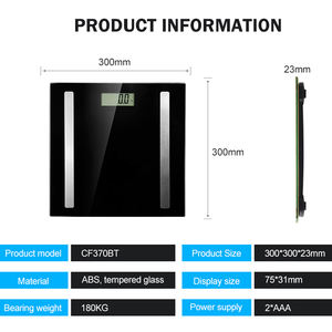 <span class=keywords><strong>Balance</strong></span> numérique en gros anti-moustique 180 kg, <span class=keywords><strong>balance</strong></span> intelligente automatique avec application pour le corps et le poids corporel - Product Image 3