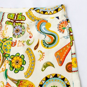 <span class=keywords><strong>Pantaloni</strong></span> a vita alta con motivo floreale su misura a forma di Paisley <span class=keywords><strong>pantaloni</strong></span> da <span class=keywords><strong>donna</strong></span> a gamba larga stampati - Product Image 3