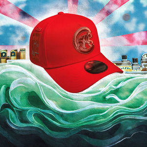 Nouvelle casquette de baseball unisexe ajustée à 6 panneaux, visière incurvée, fermeture à boucle simple, respirante, en toile imperméable, motif pois, fruits et feuilles - Product Image 3