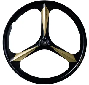 Nouvelle <span class=keywords><strong>roue</strong></span> en alliage de magnésium de 16 pouces Roues de <span class=keywords><strong>BMX</strong></span> 3 rayons Vélo pliable <span class=keywords><strong>Roue</strong></span> en carbone - Product Image 1