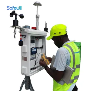 Safewill AQMS Sistema de calidad del aire Sistema de monitoreo en línea Monitoreo ambiental Estación meteorológica ES80A-A6