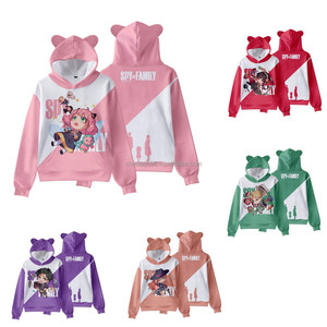 Disfraces de Anime con Temática de Espías, Sudadera con Capucha y Diseño de Orejas de Gato en Impresión 3D para Adultos y Niños - Product Image 1