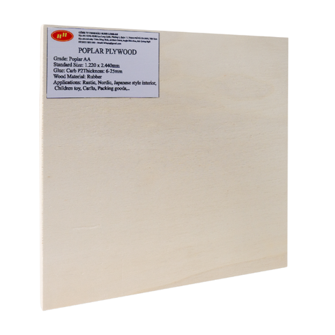 Hot Selling 12/15/18mm Thick Poplar Plywood Eco-Friendly Glossy Surface Easy Installation Hospital Kitchen Warehouses Farmhouses