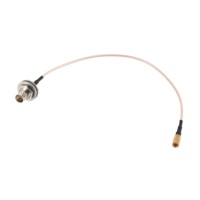 Cable coaxial RG179 de 75 ohmios con puente de 300mm BNC hembra Bulkhead SMB Mini Connector-Aislado con PTFE