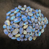 Pierre de lune arc-en-ciel naturelle, cabochons de formes variées, certifiés, fournisseur en gros, fabricant Inde TATIWALA JEWELS EMPORIUM