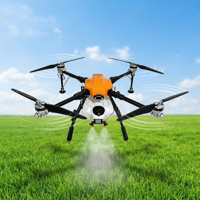 Foldable Crop Spraying Drone PayLoad RTK Auto Flight Terrain Following 12S Dual Battery Agricultural Machine