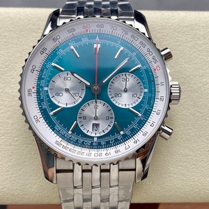 Reloj cronógrafo de aviación de lujo para hombre de alta calidad con movimiento mecánico multifuncional multicolor de 43 mm. - Product Image 5