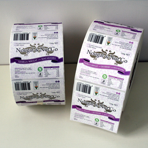 Tùy chỉnh sản phẩm Logo Sticker không thấm nước tự dính cuộn bao bì nhãn in ấn giấy & bìa in ấn OEM 1000 Vàng - Product Image 2