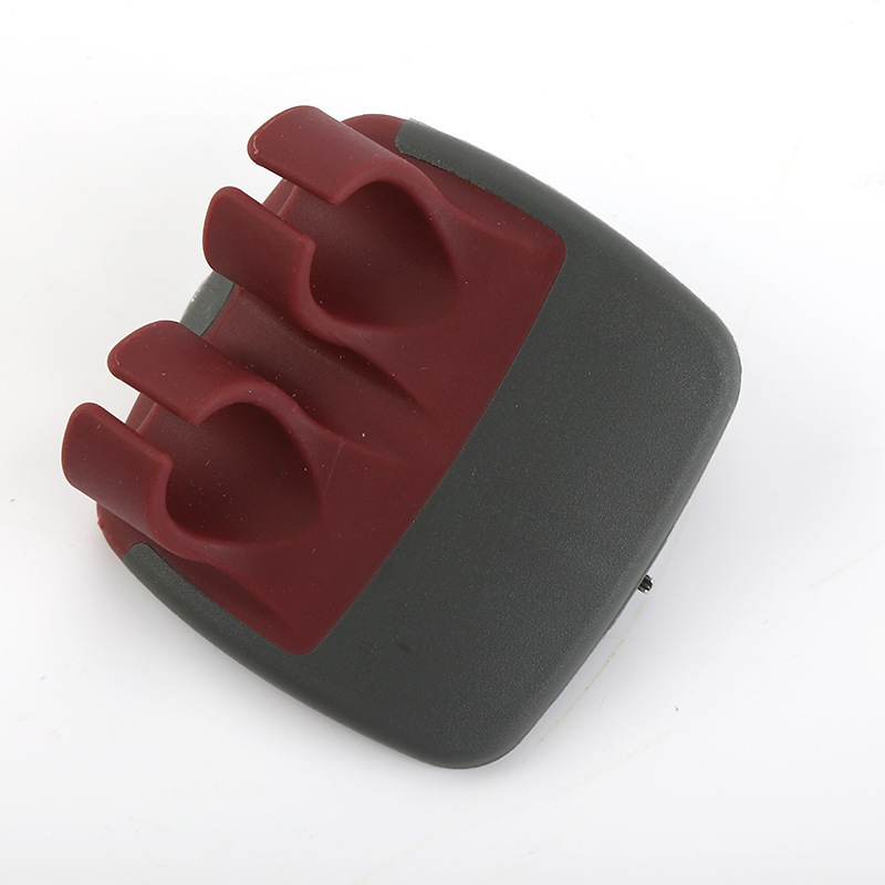 Rouge foncé + Gris foncé