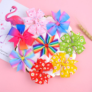 Children <b>Bow</b> Hair <b>Clip</b> Hair <b>Bows</b> With <b>Clips</b> for Children Princess Hair Accessories 57 Colors - Product Image 6