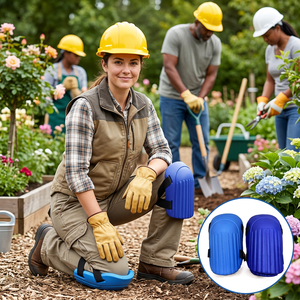 EVA Thick Lightweight Knee Pads with <b>Hook</b> & Loop Closure for <b>Garden</b> & Tile Work Knee Cap Protection - Product Image 1