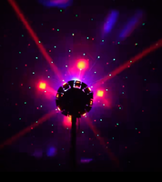 Projecteur mobile à huit bras Spider RGBW LED Laser Strobe 20 éclairs/secondes, contrôlé DMX512 25 canaux, 10W IP33, dimmable, pour discothèque
