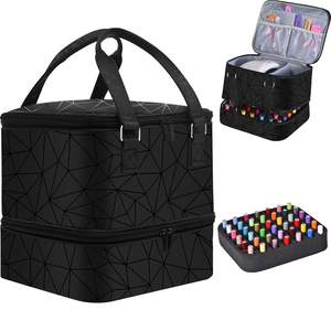 Free Sample Nail Lamp Storage <b>Bag</b> <b>Organizer</b> Holds Tools Case for Nail Supply Cosmetic <b>Travel</b> <b>Bag</b> Large Nail Polish Case - Product Image 2