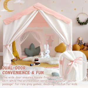Château de jeu pour enfants personnalisé, durable, pour l'intérieur et l'extérieur, grande tente de jeu de princesse pour jardin - Product Image 6