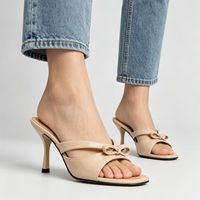 Mules à talon chaton multicolores à motif zèbre, bout carré, à enfiler, pour femmes, vente directe usine, OEM ODM