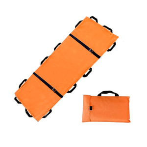 Camilla Plegable Portátil de Tela Oxford para Rescate de Emergencia y Uso en Exteriores, Color Naranja - Product Image 5