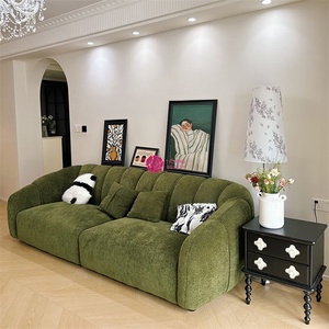 Yicheng Cream Vintage Style Valley Sofá Respaldo alto Sofá Fácil limpieza para sala de estar Sofá de ocio a la venta - Product Image 3