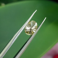 Moissanite Champagne de 3*4mm à 10*14mm, taille ovale, VVS, pierre synthétique, couleur champagne, taille ovale