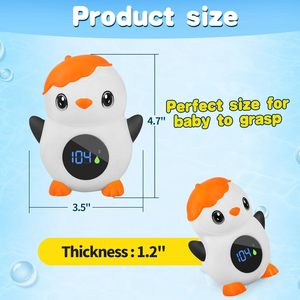 Termómetro de Baño para Bebés al por Mayor - Sensor Inteligente Recargable con Forma de Pingüino de Plástico para Monitoreo Seguro - Product Image 2