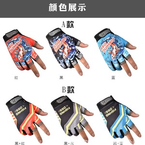 Gants de pêche à trois doigts en nylon respirant et antidérapant pour la pêche en mer, fermeture à boucle et crochets unisexe - Product Image 5