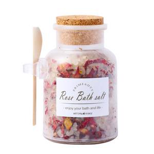 Sels de bain à la rose séchée, <span class=keywords><strong>sel</strong></span> marin moyen-gros, pour les pieds et le corps, nettoyage en profondeur, nourrissant, aromathérapie, cristaux de bain spa, 246g - Product Image 4