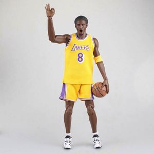 33cm nero Mamba <span class=keywords><strong>Kobe</strong></span> Bean <span class=keywords><strong>Bryant</strong></span> 24 1/6 giocatore di basket Action Figure giocattoli modello confezione regalo sport Display PVC NECA Unisex 2kg - Product Image 4