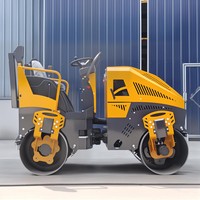 Compacteur de construction compacteur hydraulique à double tambour rouleau compresseur moteur diesel vibrant mini rouleau compresseur à vendre