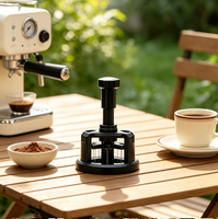 Aiguille distributrice de café magnétique WDT à rotation pour la préparation d'espresso à domicile par barista