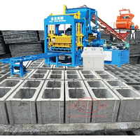 Mesin Blok untuk Dijual Mesin Bata Otomatis Mesin Blok Beton Mesin Paving Semen Pabrik Blok Beton Berlubang Interlocking