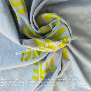 Trapos de Limpieza de Algodón, Trapos Cortados de Colores Variados, Trapos de Camisetas Recicladas para Limpieza Industrial - Product Image 4
