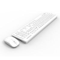 Terbaik disesuaikan Logo ABS tahan air nirkabel Keyboard Mouse Combo Mini desain Gaming dengan 3-tombol anti-ghosting untuk penggunaan kantor