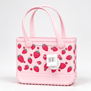 Sac de plage en EVA, sac de plage en silicone léger, réutilisable, lavable, imperméable, anti-sable, commande en gros personnalisée, échantillon d'usine - Product Image 1