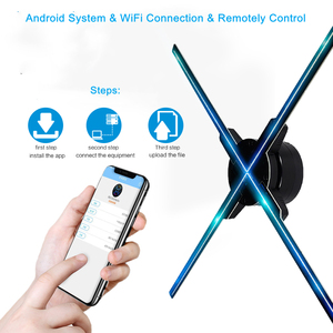3D trực quan TK-G200 200cm 3066pcs <span class=keywords><strong>Wifi</strong></span> app điều khiển từ xa tường 3D ba chiều quảng cáo hiển thị <span class=keywords><strong>LED</strong></span> Hologram Fan 3D - Product Image 2