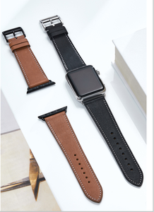 Bracelet de montre Barenia en cuir français pour <span class=keywords><strong>Apple</strong></span> Watch série 3/4/5/6/SE/7/8 - Product Image 2