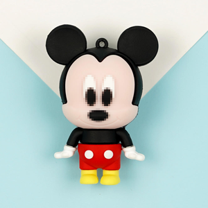 Оптовая продажа, брелоки из ПВХ для Микки Мауса, Детская сумка, подвески для ключей от машины, аксессуары и Подарочная кукла - Product Image 6