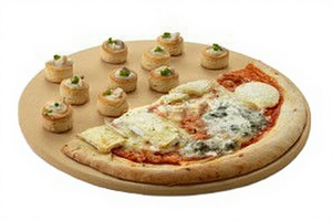 <span class=keywords><strong>Set</strong></span> di 4 Teglie per <span class=keywords><strong>Pizza</strong></span> in Ceramica con Utensili per Grigliare, Vendita Calda - Product Image 3