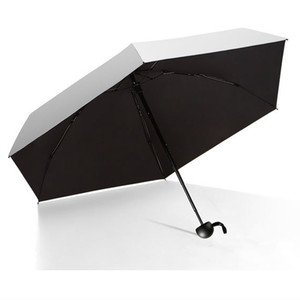 De vuelta a la escuela Mini de plata titanio 5 veces luz Anti UV paraguas resistente <span class=keywords><strong>al</strong></span> <span class=keywords><strong>sol</strong></span> protección bolsillo paraguas - Product Image 4
