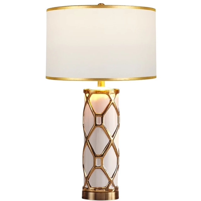Top Popular Home Decoration Handmade Bedside Creative Art Chinese Luxury Ceramic Table Lamp