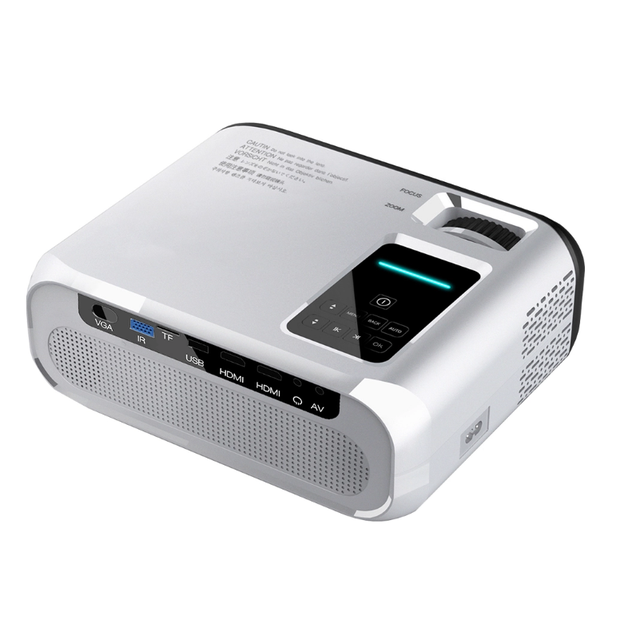 2023 Latest E500S Home Theater Overhead Projector Supports 720P Phone Mirroring Wifi LCD Wireless Proyector for Home Use