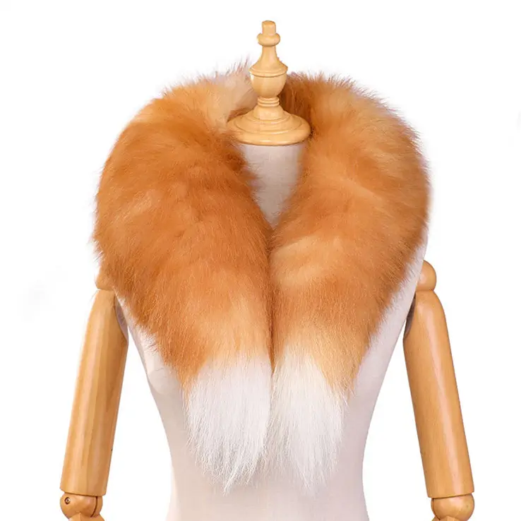 Casaco de inverno com capuz parka para baixo casaco lenços coloridos de pele de raposa real gola quente