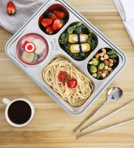 Lonchera de Acero Inoxidable Syh689 al por Mayor, Contenedor de Alimentos Bento con Múltiples Compartimentos para Llevar - Product Image 4