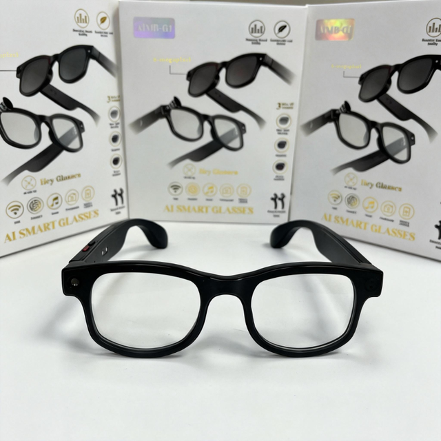 AI Smart Glasses Built-in Translator Zoom Function IP68 Waterproof 12MP Video for Real-Time Language Interpretation Sports