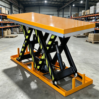 Plateforme élévatrice à ciseaux fixe hydraulique électrique CE de 2700 kg et 5 m de hauteur de levage pour les tâches de transfert de marchandises dans les parcs logistiques