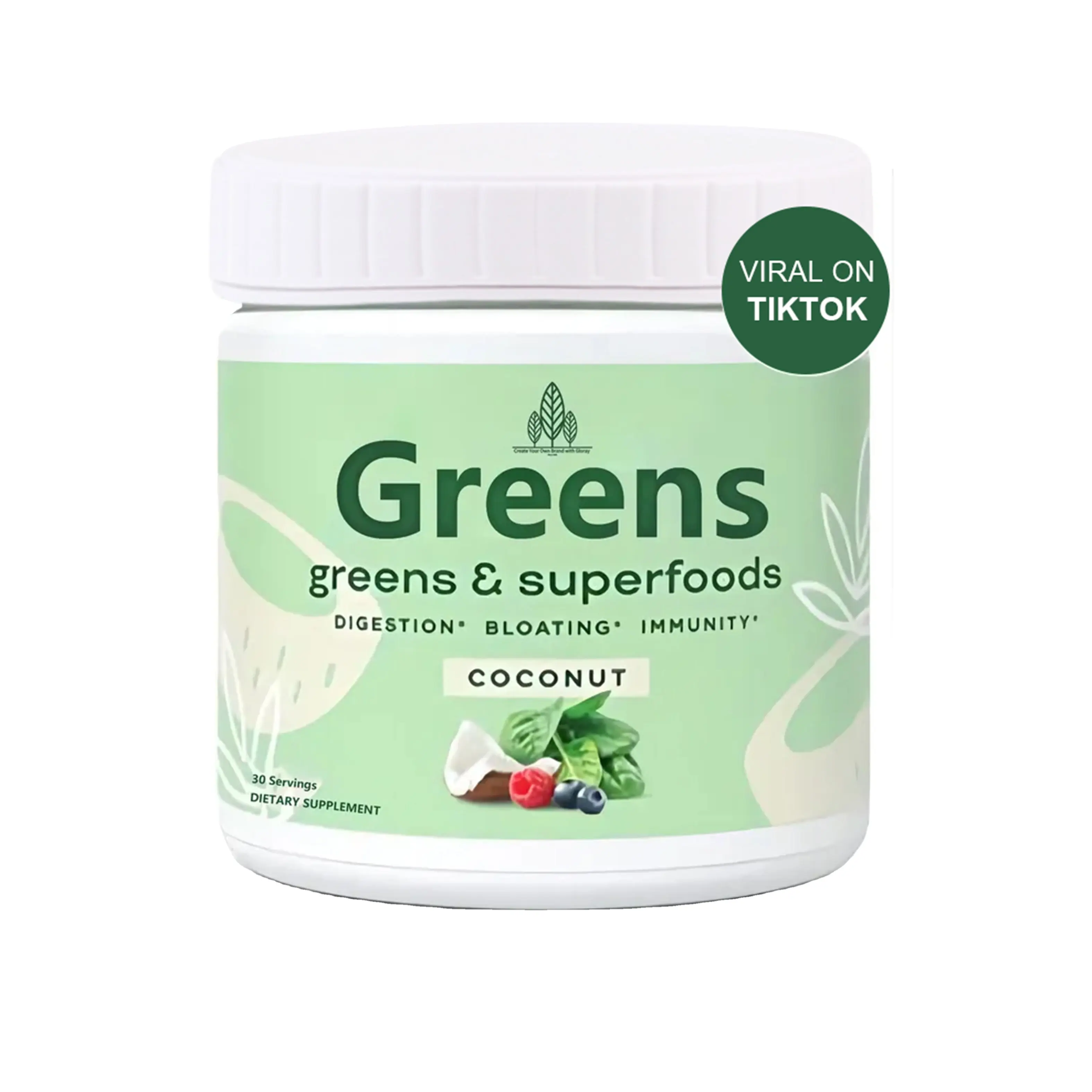 Dinh dưỡng siêu greens bột Smoothie nước trái cây Mix Probiotics cho tiêu hóa sức khỏe & bloating cứu trợ ngay lập tức cai nghiện nước trái cây bột